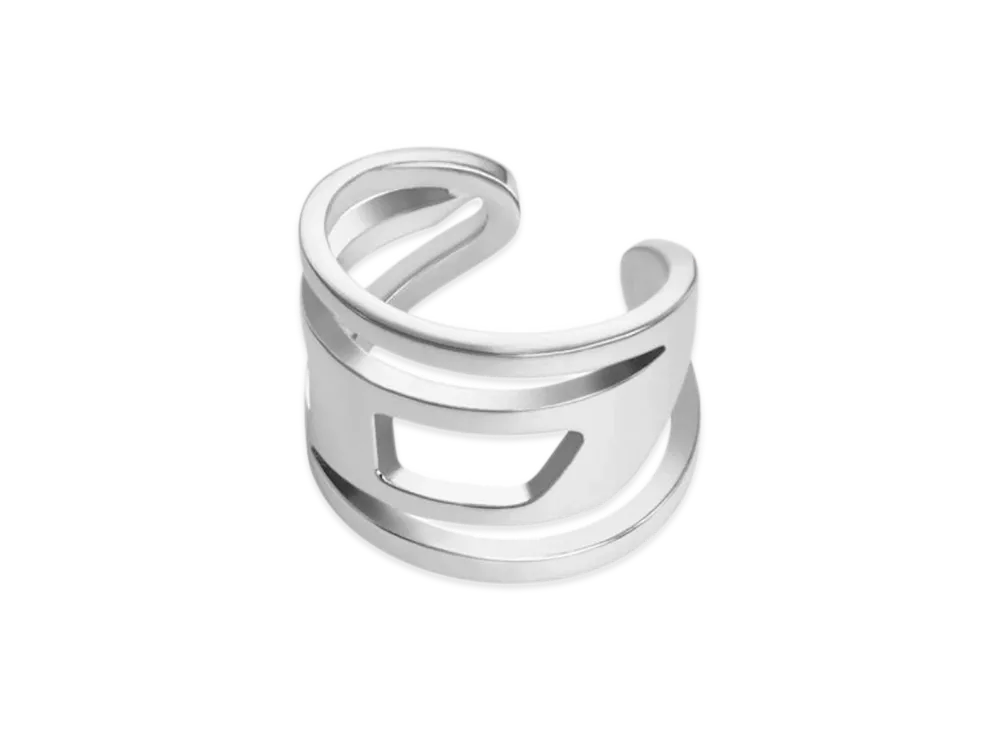 Diesel Dx1532040 Stainless Steel Ear Cuff "Silver"