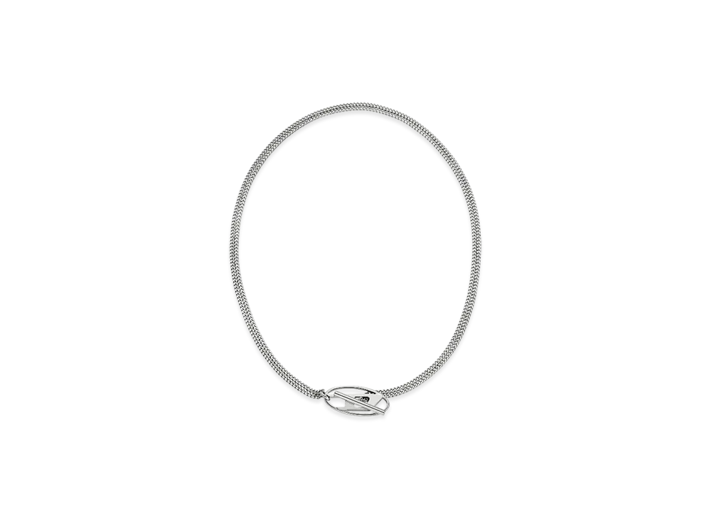 Diesel Dx1534040 Stainless Steel Chain Necklace "Silver"