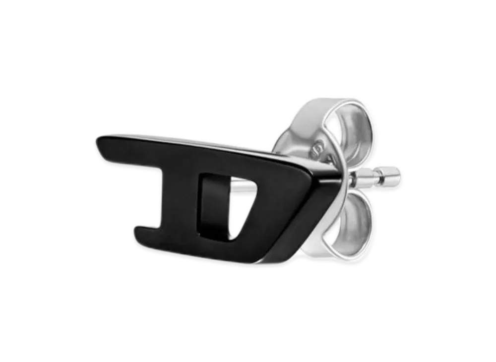 Diesel Dx1539001 Black Stainless Steel Stud Earrings "Black"