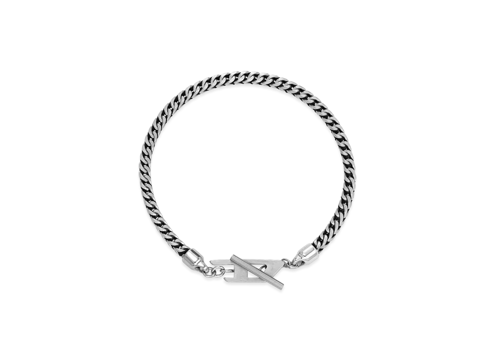 Diesel Dx1551040 Jewel Stainless Steel Chain Bracelet "Silver Black"