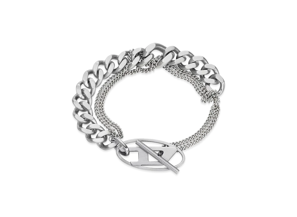 Diesel Dx1550040 Jewel Stainless Steel Chain Bracelet "Silver"