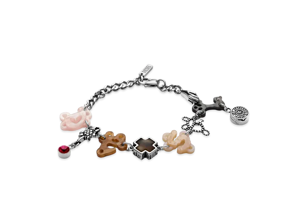 Diesel Dx1561040 Jewel Stainless Steel Chain Bracelet "Multicolor"