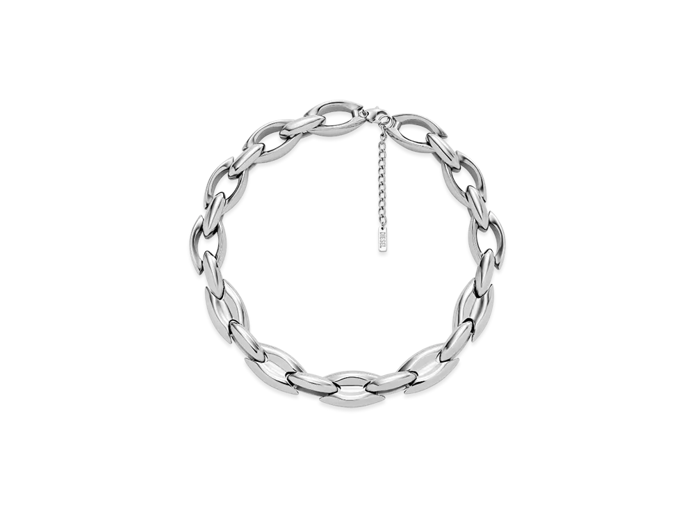 Diesel Dx1586040 Jewel Stainless Steel Chain Necklace "Silver"