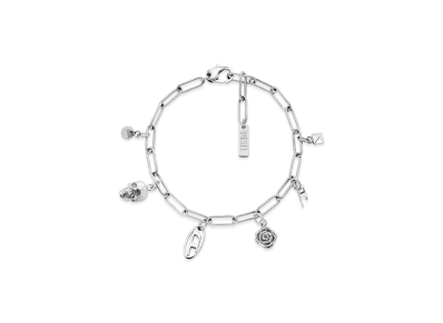 Diesel Dx1604040 Stainless Steel Charm Bracelet "Silver"