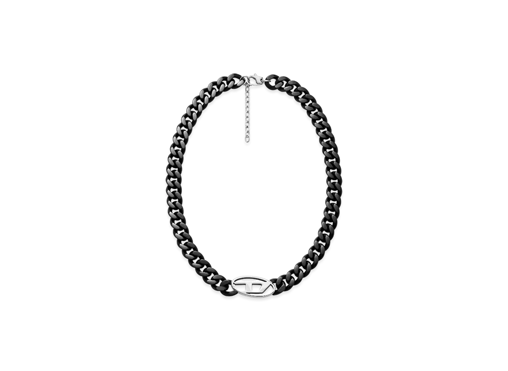 Diesel Dx1610931 Stainless Steel Chain Necklace "Black"