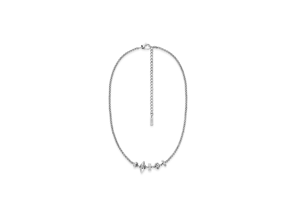Diesel Dx1623040 Jewellery Stainless Steel Charm Necklace "Silver"