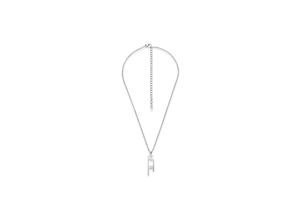 Diesel Dx1625040 Jewellery Stainless Steel D Logo Pendant Necklace "Silver"