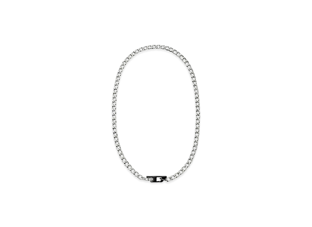 Diesel Dx1636931 Jewellery Two-Tone Stainless Steel Chain Necklace "Silver Black"