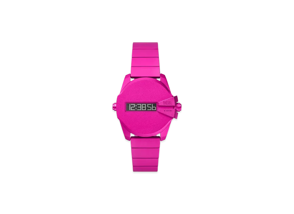 Diesel Dz2206 Watch Baby Chief Digital Pink Aluminum Watch "Hot Pink"