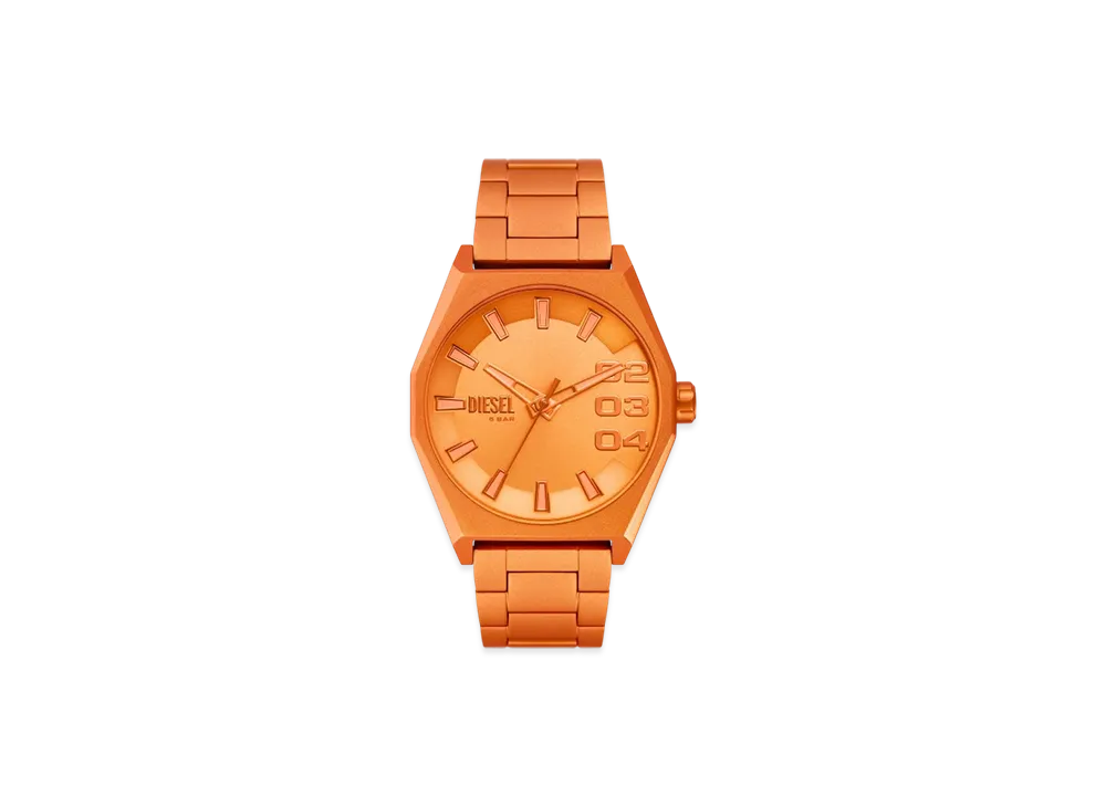 Diesel Dz2209 Scraper Three-Hand Orange Aluminum Watch "Orange"