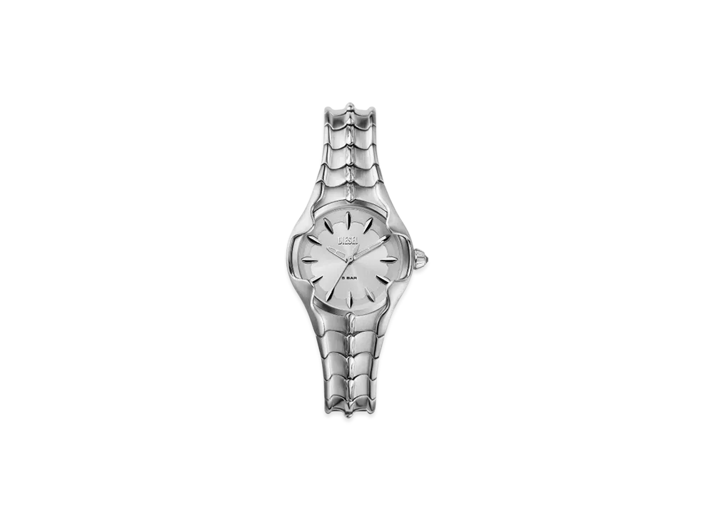 Diesel Dz5605 Vert Three-Hand Stainless Steel Watch "Silver"