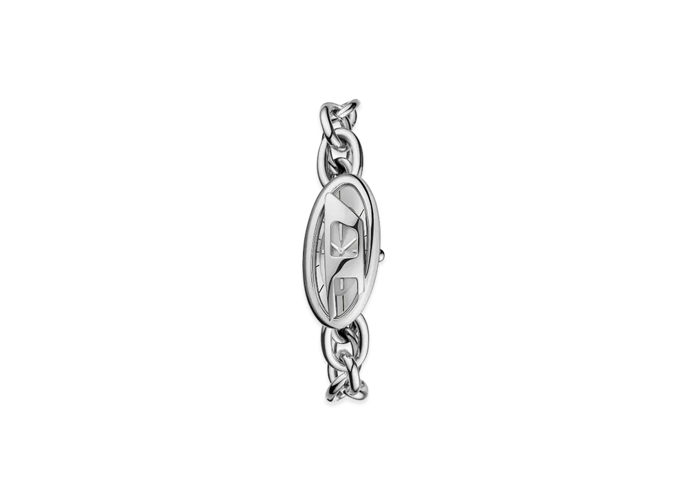 Diesel Dz5609 Watch D-Era Two-Hand Stainless Steel Watch "Silver"