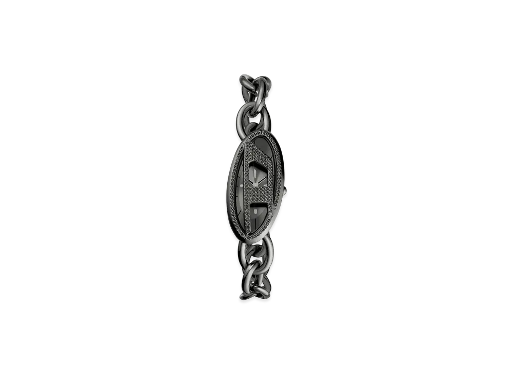 Diesel Dz5615 Watch D-Era Two-Hand Stainless Steel Watch "Black"