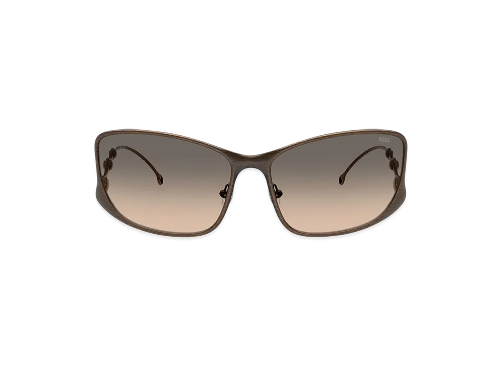 Diesel 0Dl1013 Rectangle Sunglasses "Brown"