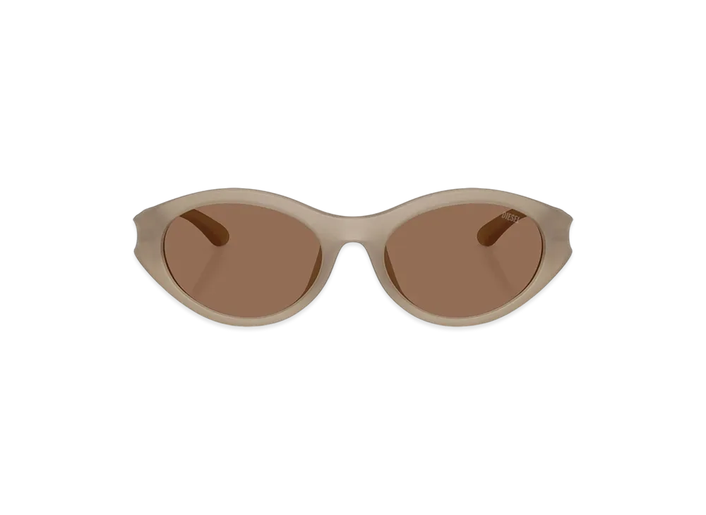 Diesel 0Dl3005U Oval Sunglasses "Beige"