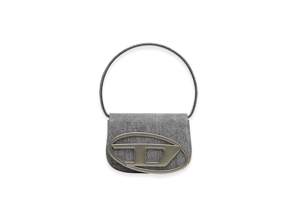 Diesel 1Dr 1Dr-Iconic Shoulder Bag In Stonewashed Denim "Black"