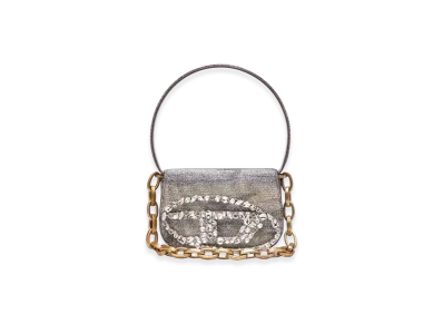 Diesel 1Dr 1Dr-Iconic Shoulder Bag In Camo Lurex "Gray Brown"