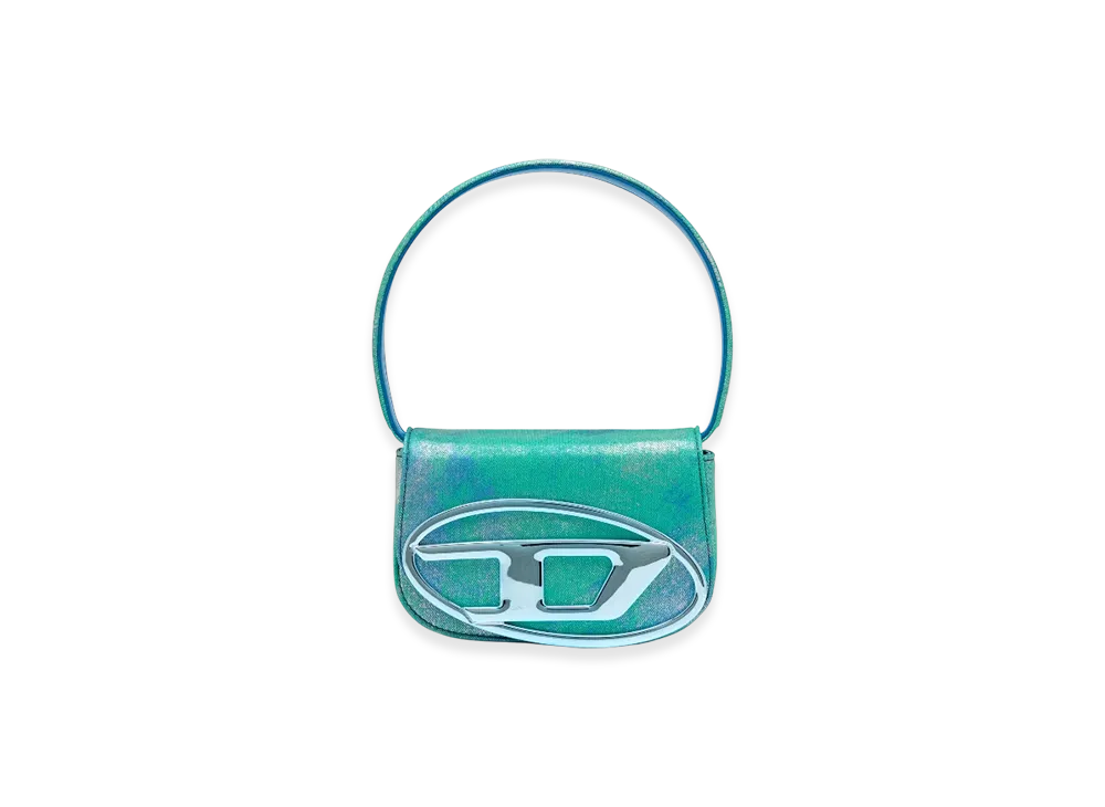 Diesel 1Dr 1Dr-Iconic Shoulder Bag In Pop Color Denim "Blue Green"