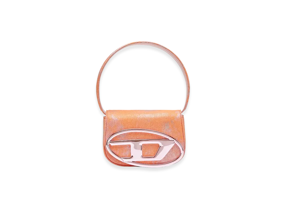 Diesel 1Dr 1Dr-Iconic Shoulder Bag In Pop Color Denim "Pink White"