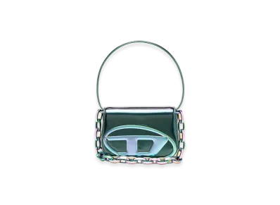 Diesel 1Dr 1Dr-Iconic Shoulder Bag With Iridescent Effect "Green Blue"
