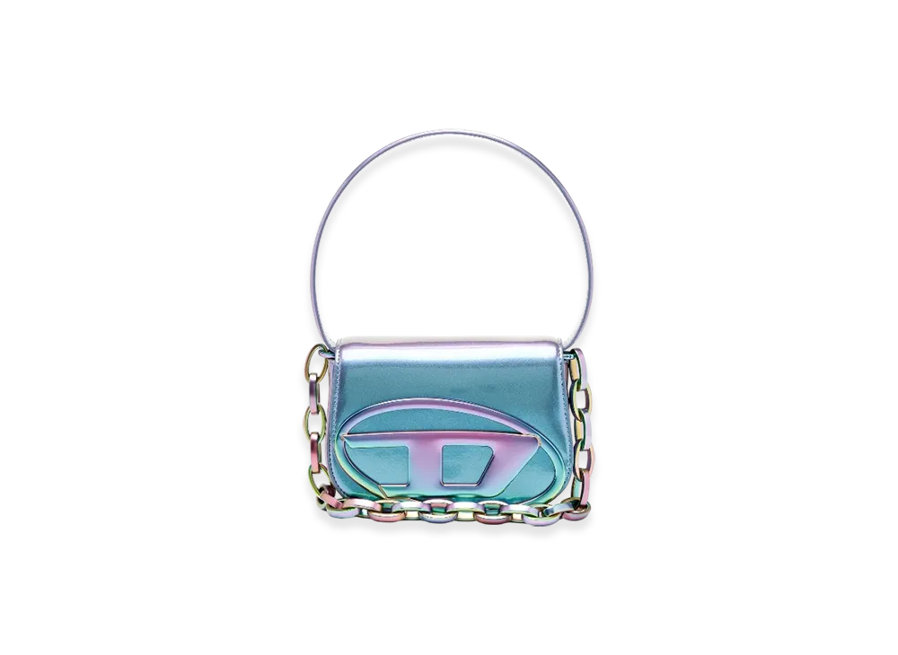 Diesel 1Dr 1Dr-Iconic Shoulder Bag With Iridescent Effect "Azure"