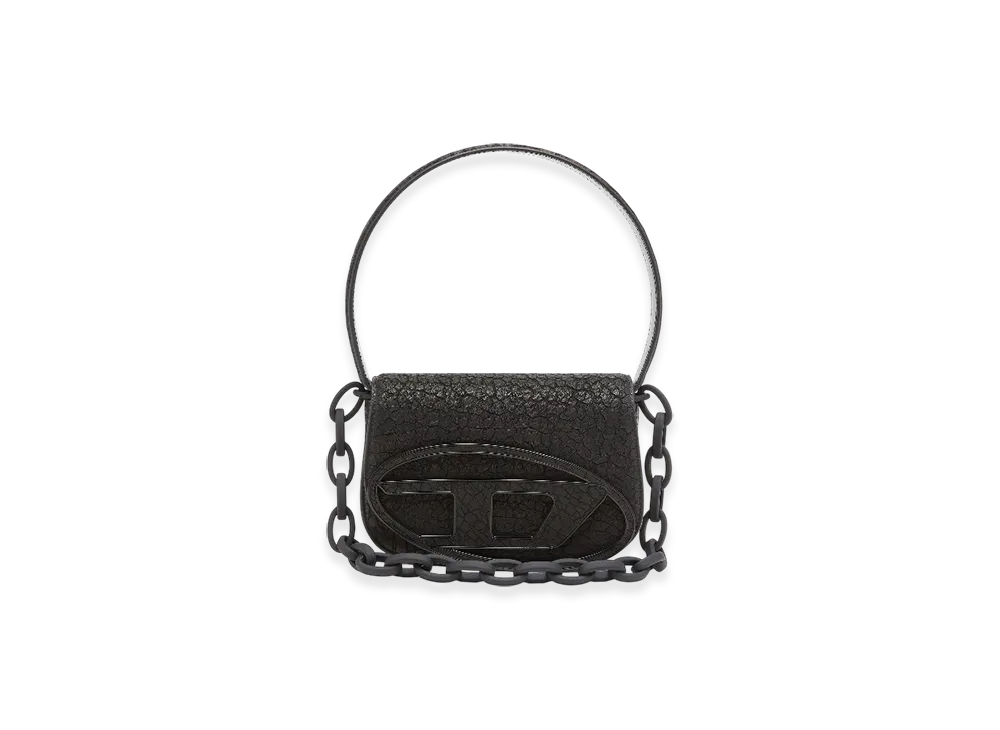 Diesel 1Dr 1Dr-Iconic Shoulder Bag In Arid Leather "Black"
