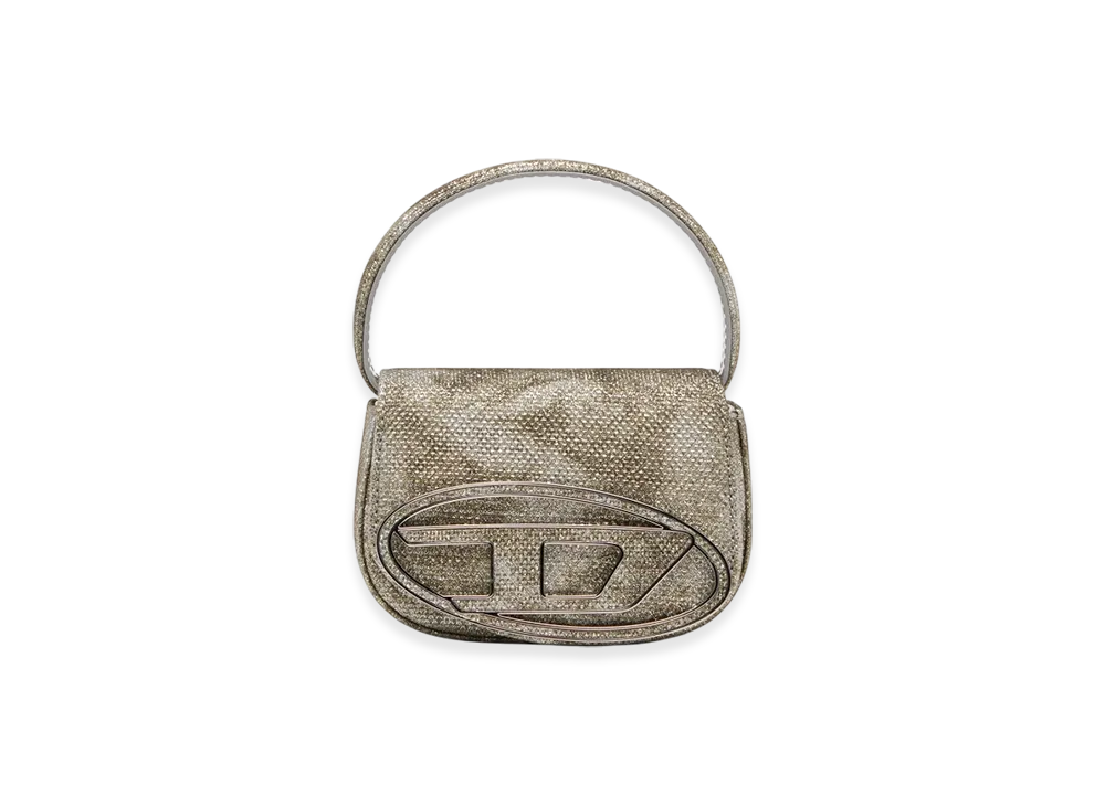 Diesel 1Dr XS 1Dr XS-Iconic Mini Bag In Shimmer Fabric "Military Green"