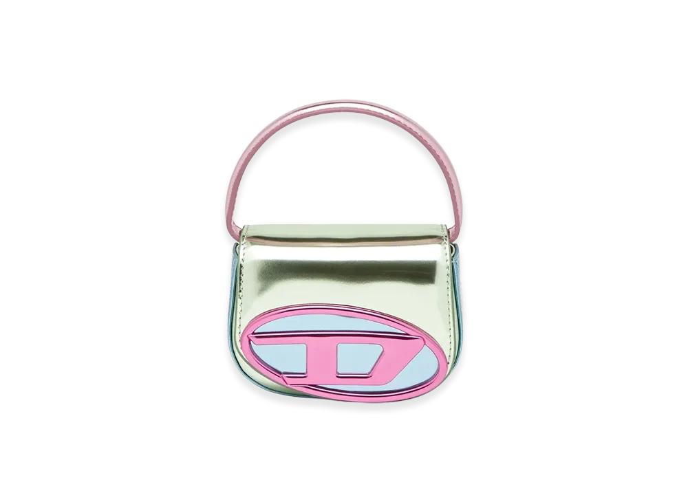 Diesel 1Dr XS 1Dr XS-Iconic Mini Bag In Mirror Leather "Green Pink"