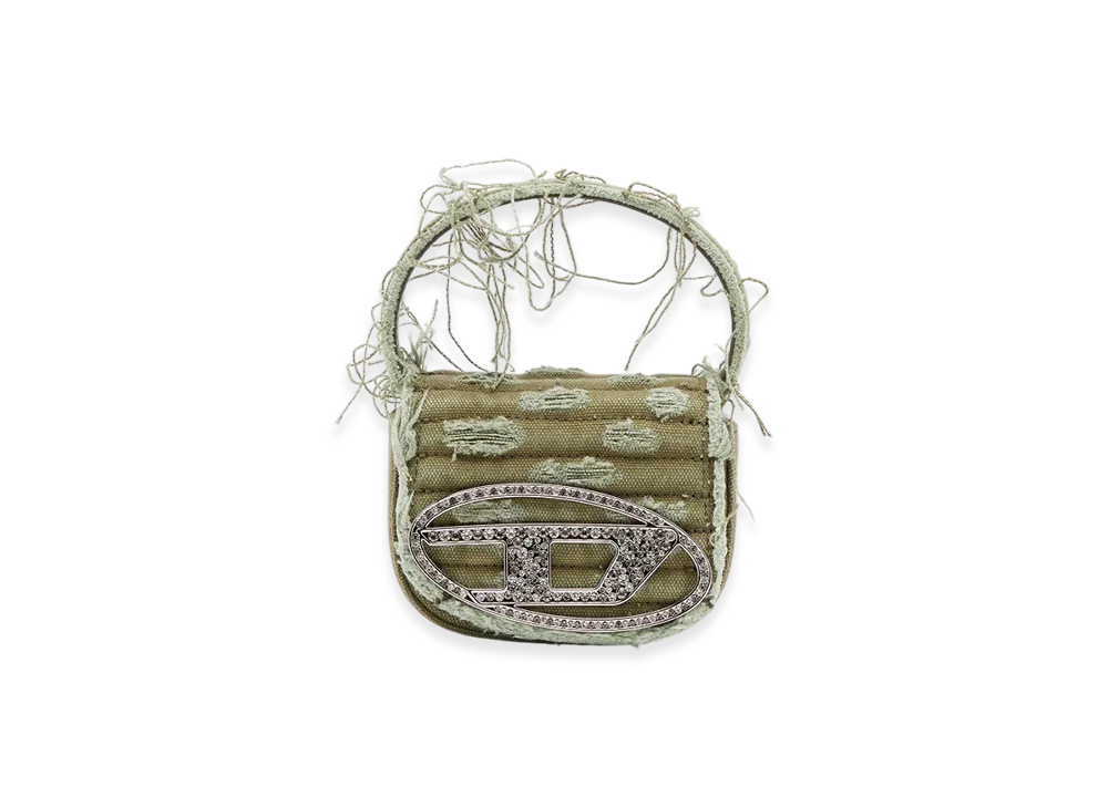 Diesel 1Dr XS 1Dr XS-Iconic Mini Bag In Canvas And Leather "Military Green"