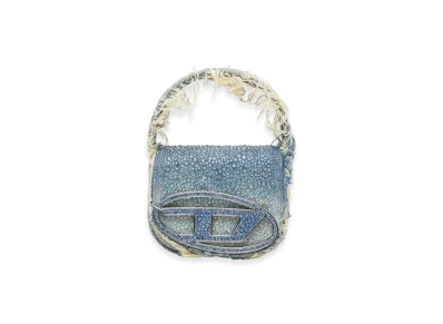 Diesel 1Dr XS 1Dr XS-Iconic Mini Bag In Denim And Crystals "Blue"