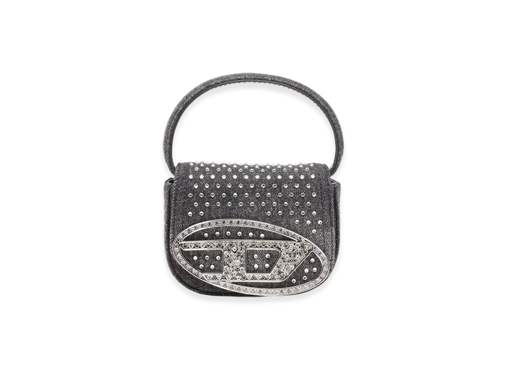 Diesel 1Dr XS 1Dr XS-Iconic Mini Bag In Denim And Crystals "Black"