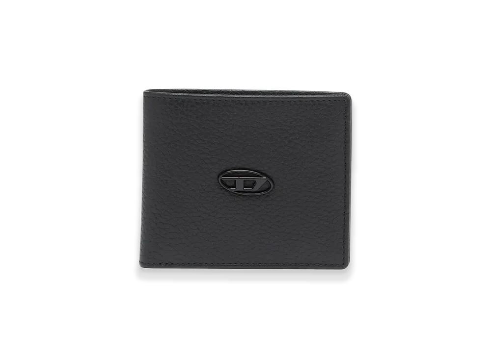 Diesel Bi Fold Coin S Cow Leather Bifold Wallet "Black"