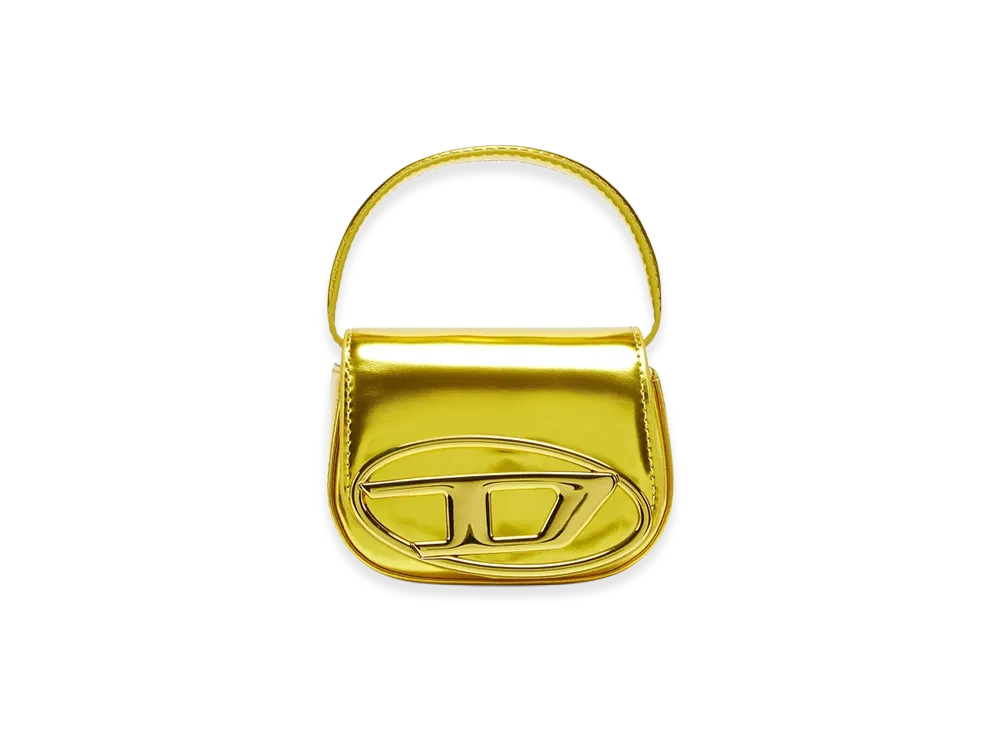 Diesel 1Dr-XS-S Cow Leather Shoulder Bag XS "Yellow"