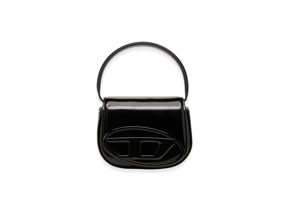 Diesel 1Dr-XS-S Cow Leather Shoulder Bag XS "Black"