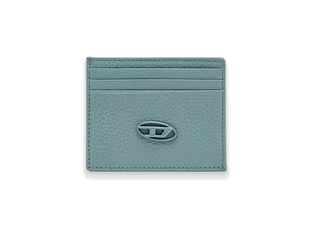 Diesel Card Case Cow Leather Card Case "Light Blue"