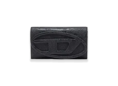 Diesel 1Dr Wallet Strap Wallet Purse In Glitter-Camo Lurex "Black"