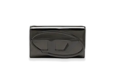 Diesel 1Dr Wallet Strap Wallet Bag In Mirrored Leather "Black"