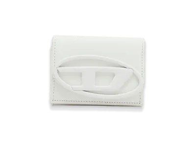 Diesel 1Dr Tri Fold Coin XS Ii Tri-Fold Wallet In Matte Leather "White"
