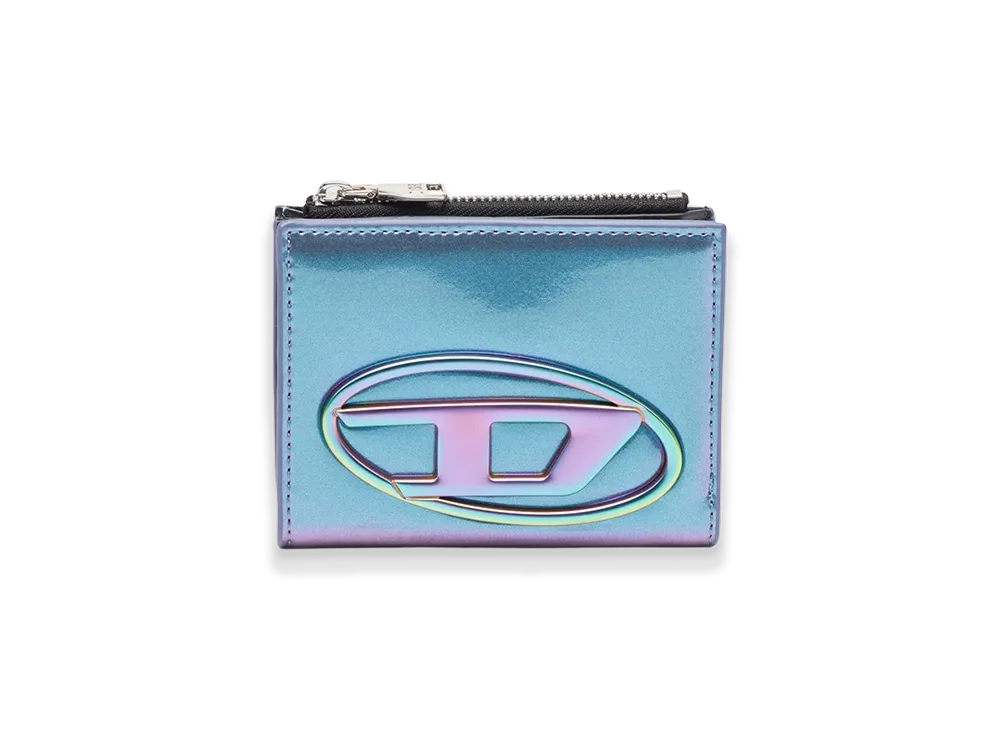 Diesel 1Dr Bi-Fold Zip Ii Small Iridescent Wallet "Azure"