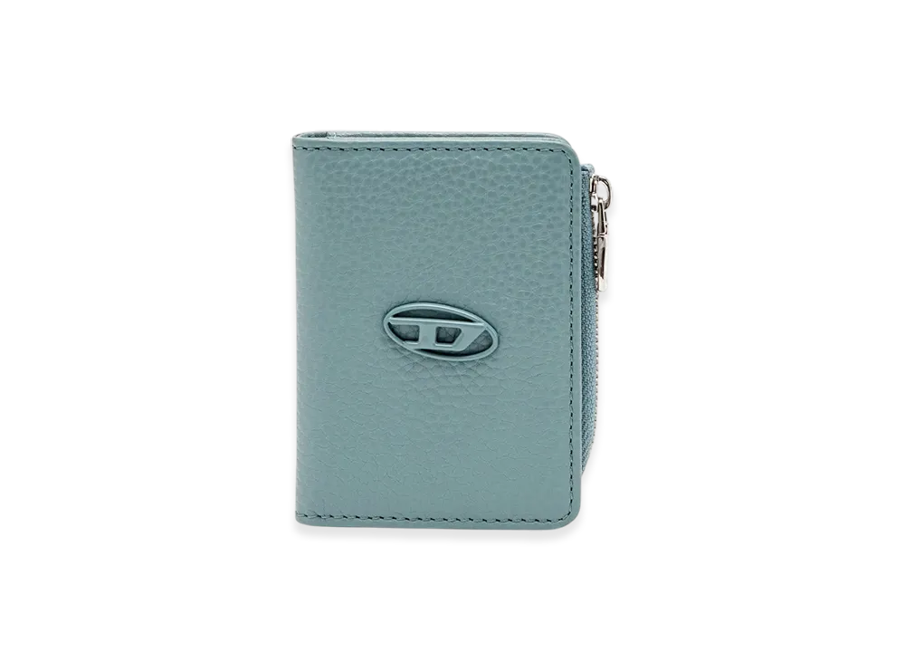 Diesel Hissu Evo Card Holder L Leather Card Holder "Light Blue"