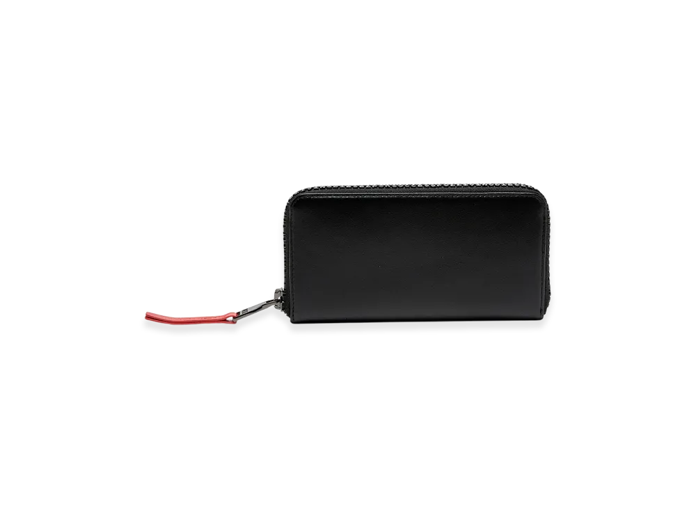 Diesel Zip-D Continetal L Long Leather Wallet With Logo Zip "Black"