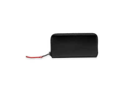 Diesel Zip-D Continetal L Long Leather Wallet With Logo Zip "Black"