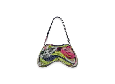 Diesel Play Shoulder Play-Glossy Shoulder Bag With Print "Pink Yellow"