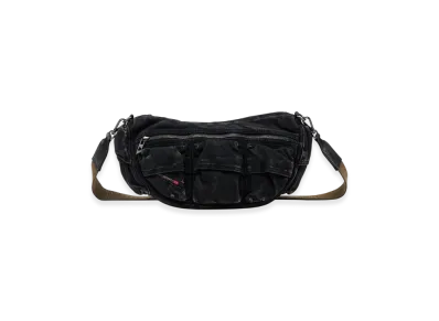 Diesel Multi-Pkts Shoulder Bag x Multi-Pkts-Multipocket Bag In Washed Denim "Black"