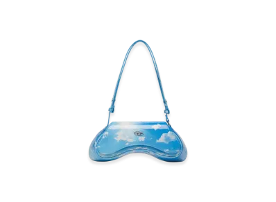 Diesel Play Crossbody Play-Shoulder Bag In Printed Glossy Pu "Light Blue"