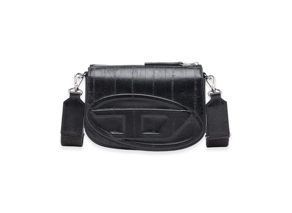 Diesel 1Dr Camera Bag 1Dr-Camera Bag In Eel-Effect Leather "Black"