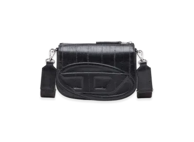 Diesel 1Dr Camera Bag 1Dr-Camera Bag In Eel-Effect Leather "Black"