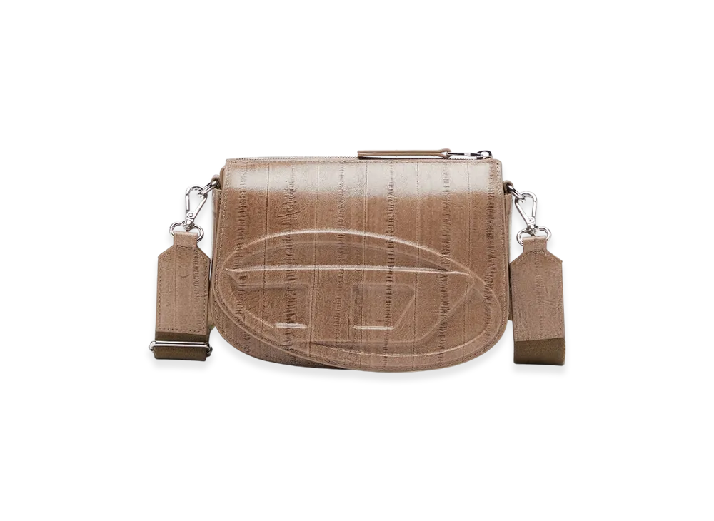 Diesel 1Dr Camera Bag 1Dr-Camera Bag In Eel-Effect Leather "Light Brown"