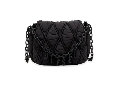 Diesel Charm-D Shoulder S Charm-D S-Small Shoulder Bag In Quilted Nylon "Black"