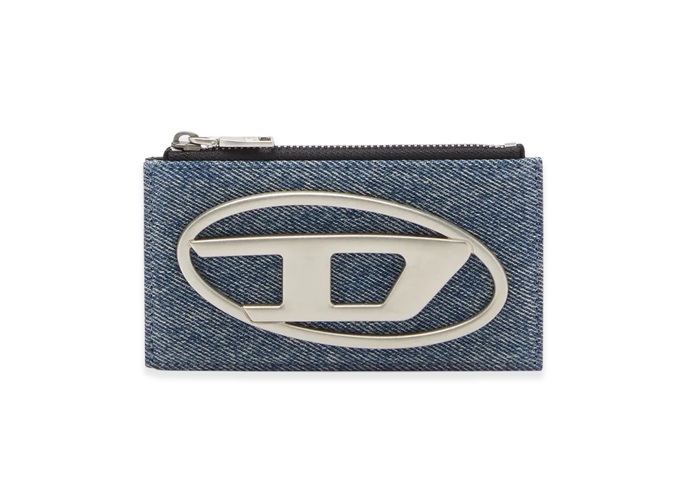 Diesel 1Dr Card Holder Iii Card Holder In Denim And Leather "Blue"
